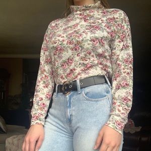 🌵vintage long sleeve floral shirt